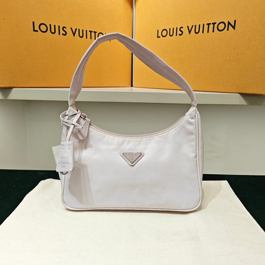 Prada - Re-Edition 2000 Shoulder Bag - Tessuto nylon with Saffiano leather trim - Pink - (Mini)