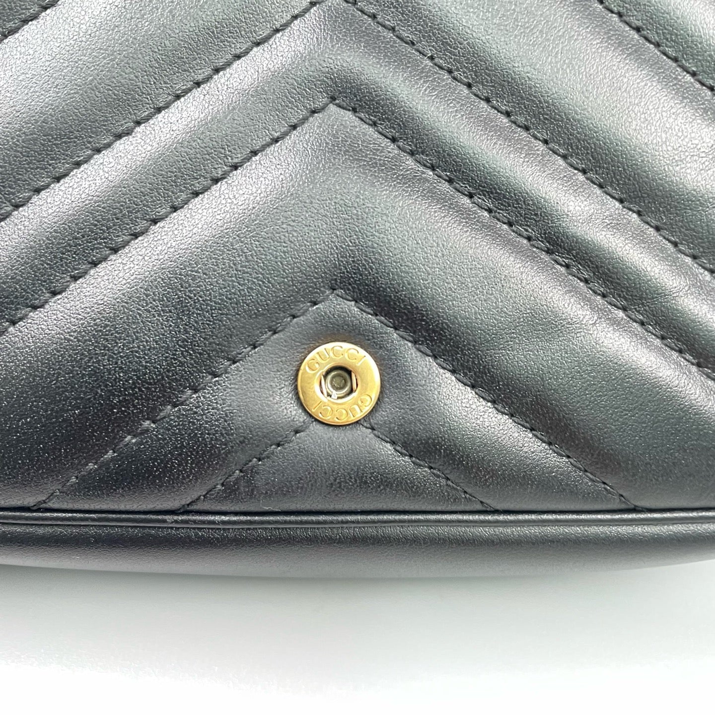 Gucci - GG Marmont Mini Chain Bag - Leather - Black - (mini)