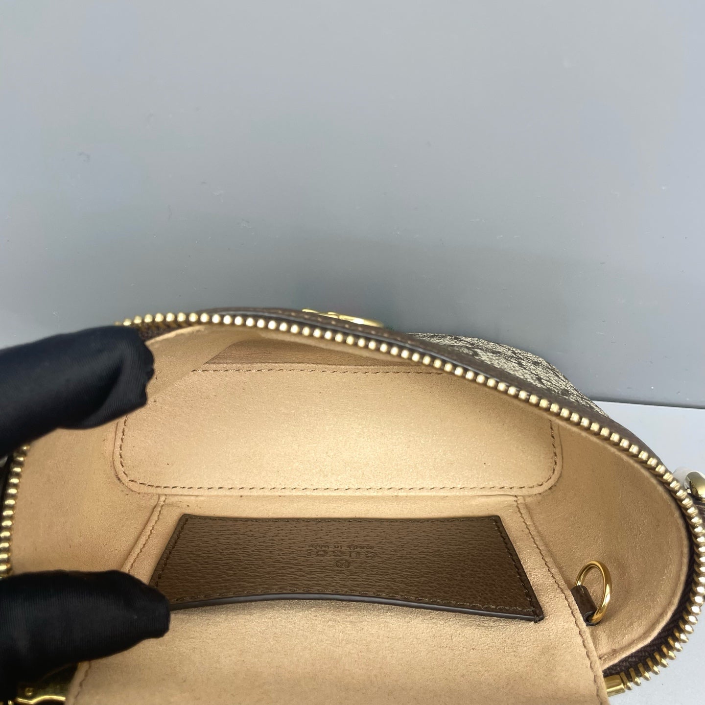 Gucci - Ophidia Mini Vanity Case - GG Supreme coated canvas with leather trim - Brown - (mini)