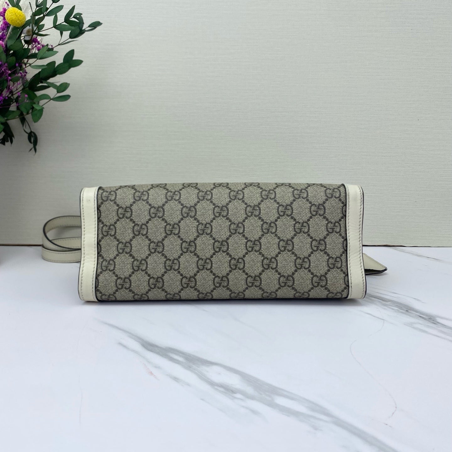 Gucci - Padlock - GG Supreme canvas with white leather trim - Beige GG Supreme with White Leather Trim - (small)