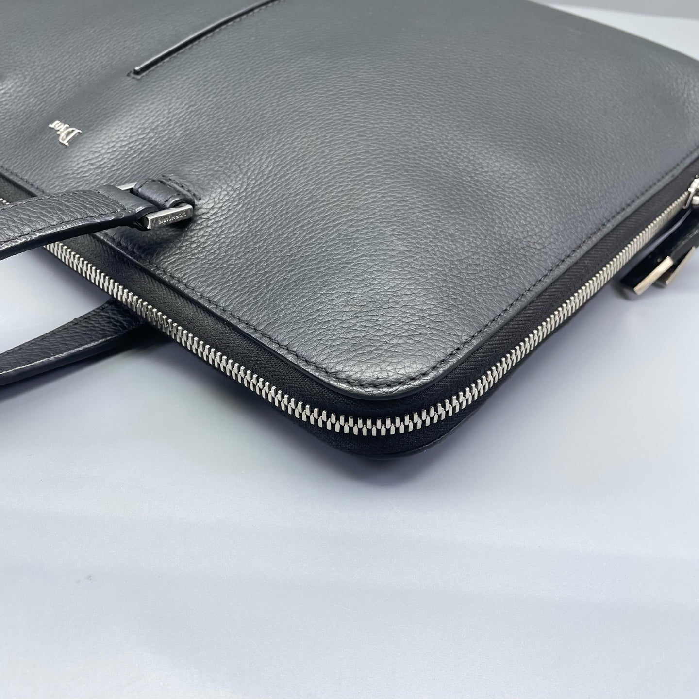 Dior - Grained Leather Briefcase - Leather - Black - (medium)