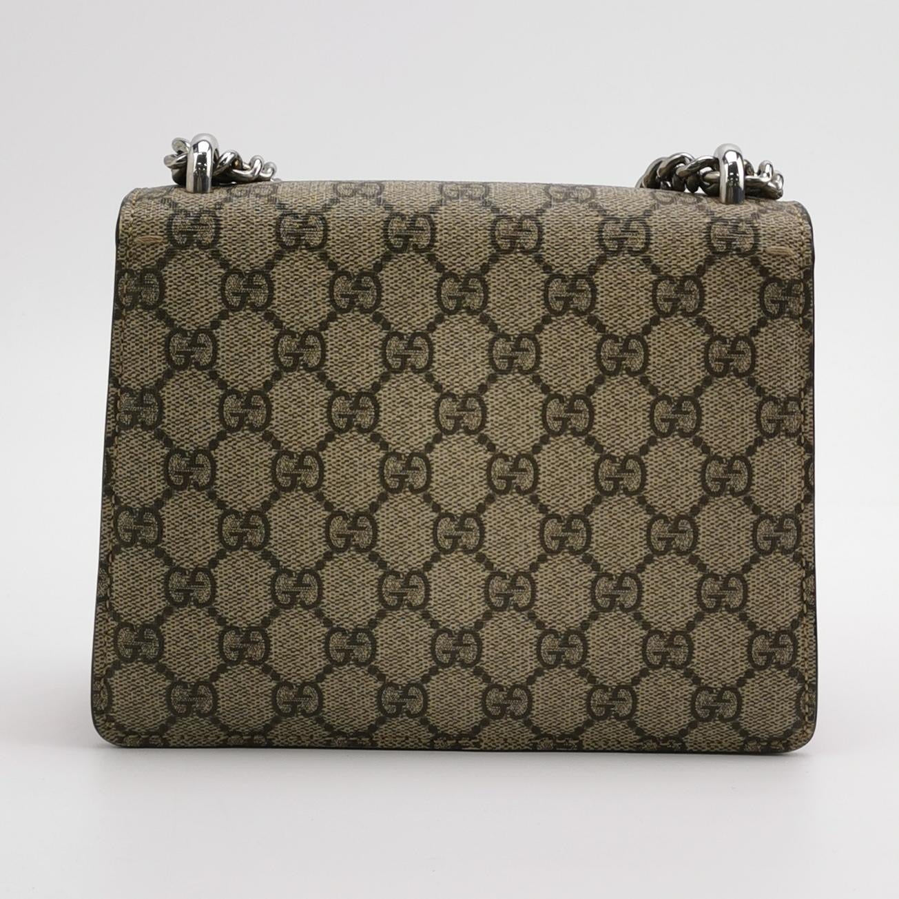 Gucci - Dionysus Small Shoulder Bag 421970KHNRN8698 - GG Supreme coated canvas with suede accents - Beige, Brown, Red - (mini)