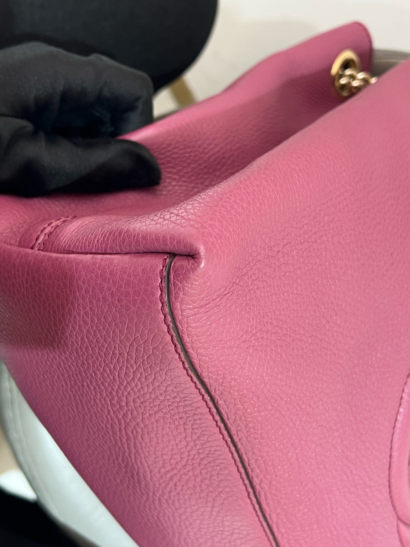 Gucci - Soho Tassel Tote - Grained leather - Burgundy - (Medium)