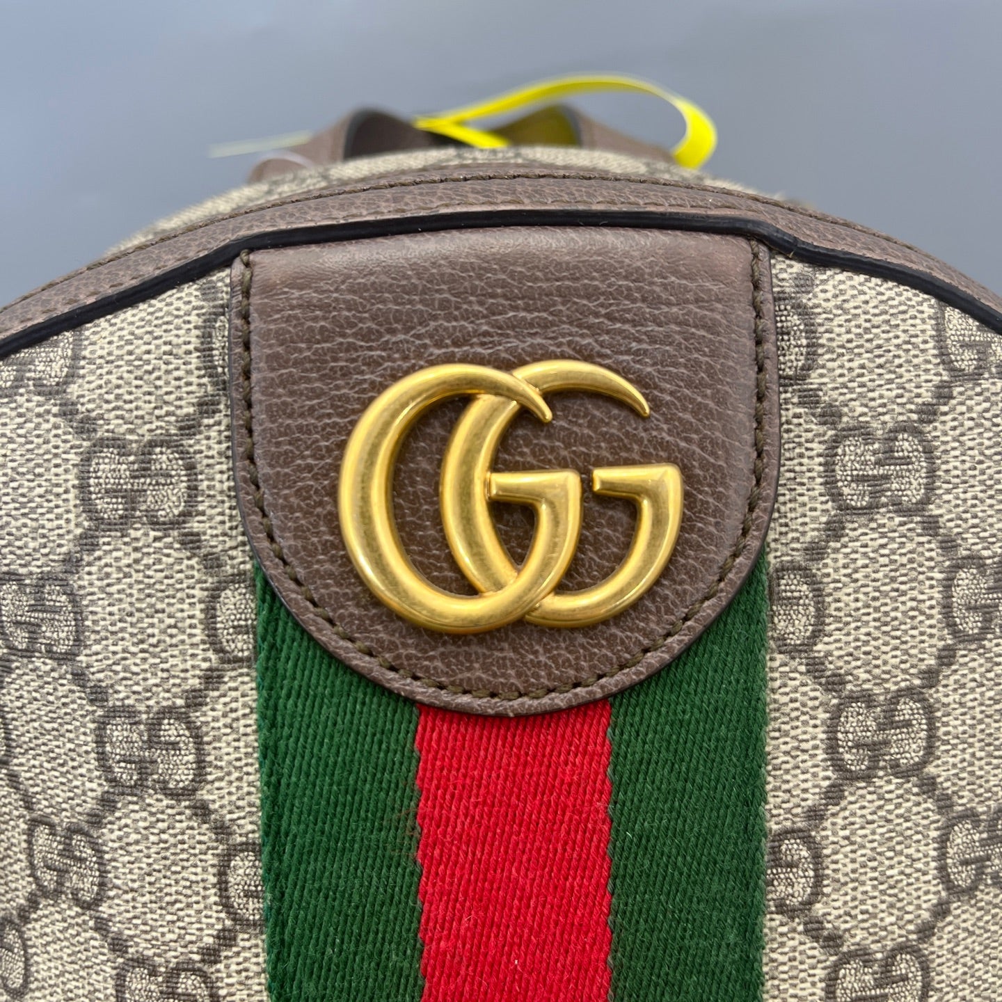 Gucci - Ophidia Mini Backpack - GG Supreme canvas with leather trim - Ebony (Brown) - (Small)