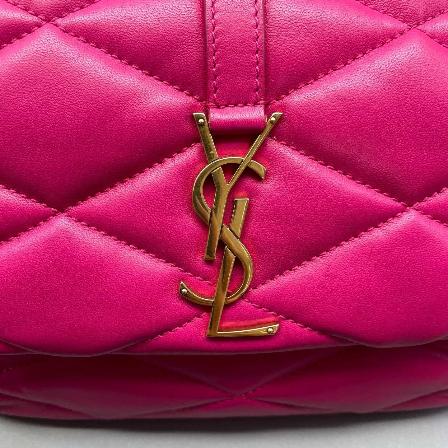 Saint Laurent - Le 57 Hobo Bag - Lambskin leather - Pink - (Medium)