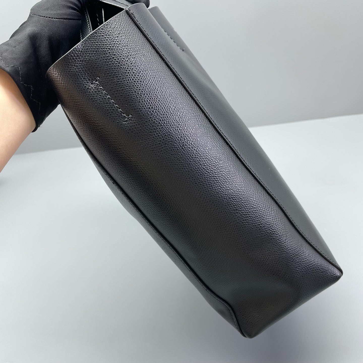 Celine - Cabas Tote Bag - Grained calfskin leather - Black - (Medium)