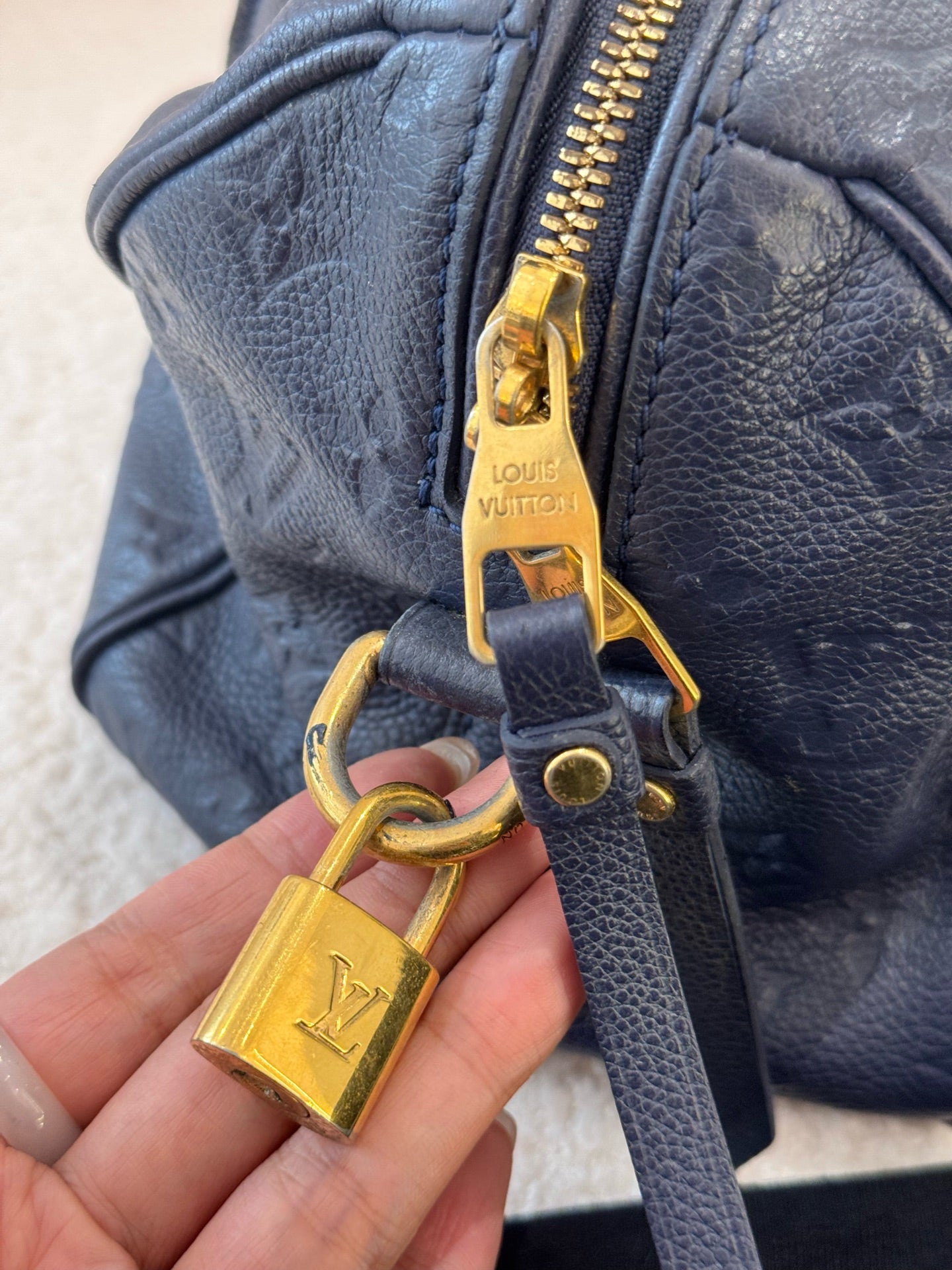 Louis Vuitton - Speedy Bandoulière 25 - Leather - Navy - (Small)