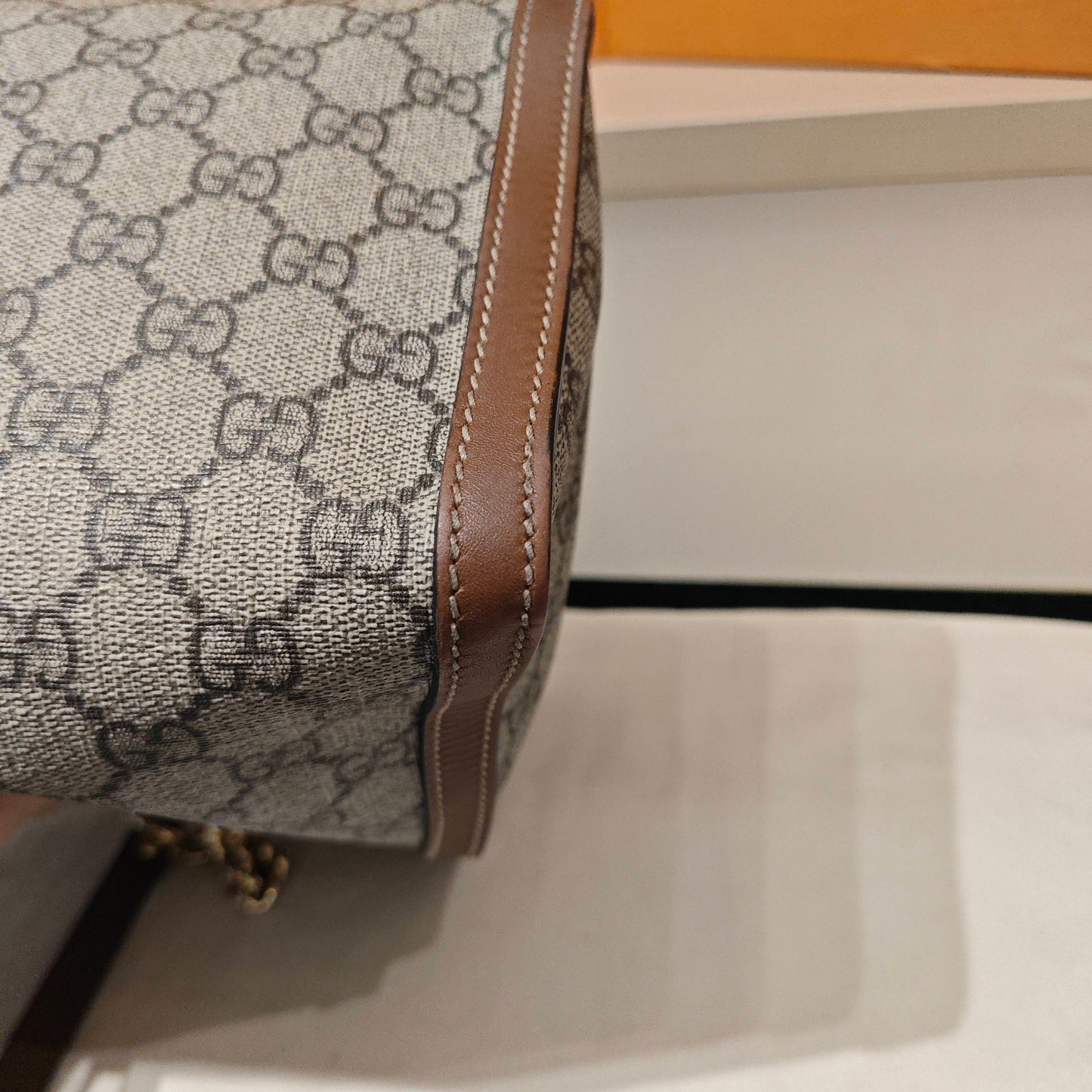 Gucci - Padlock Tote Bag - GG Supreme canvas with leather trim - Brown - (medium)