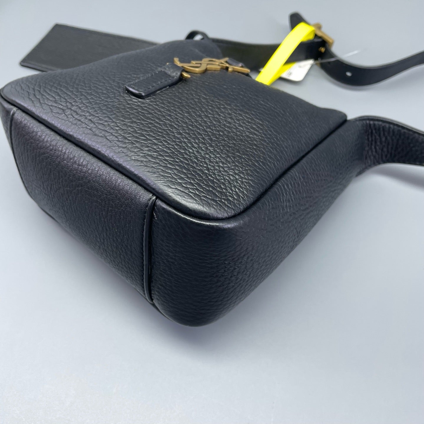 Saint Laurent - Mini Hobo Bag - Grained leather - Black with Gold-Tone Hardware - (mini)
