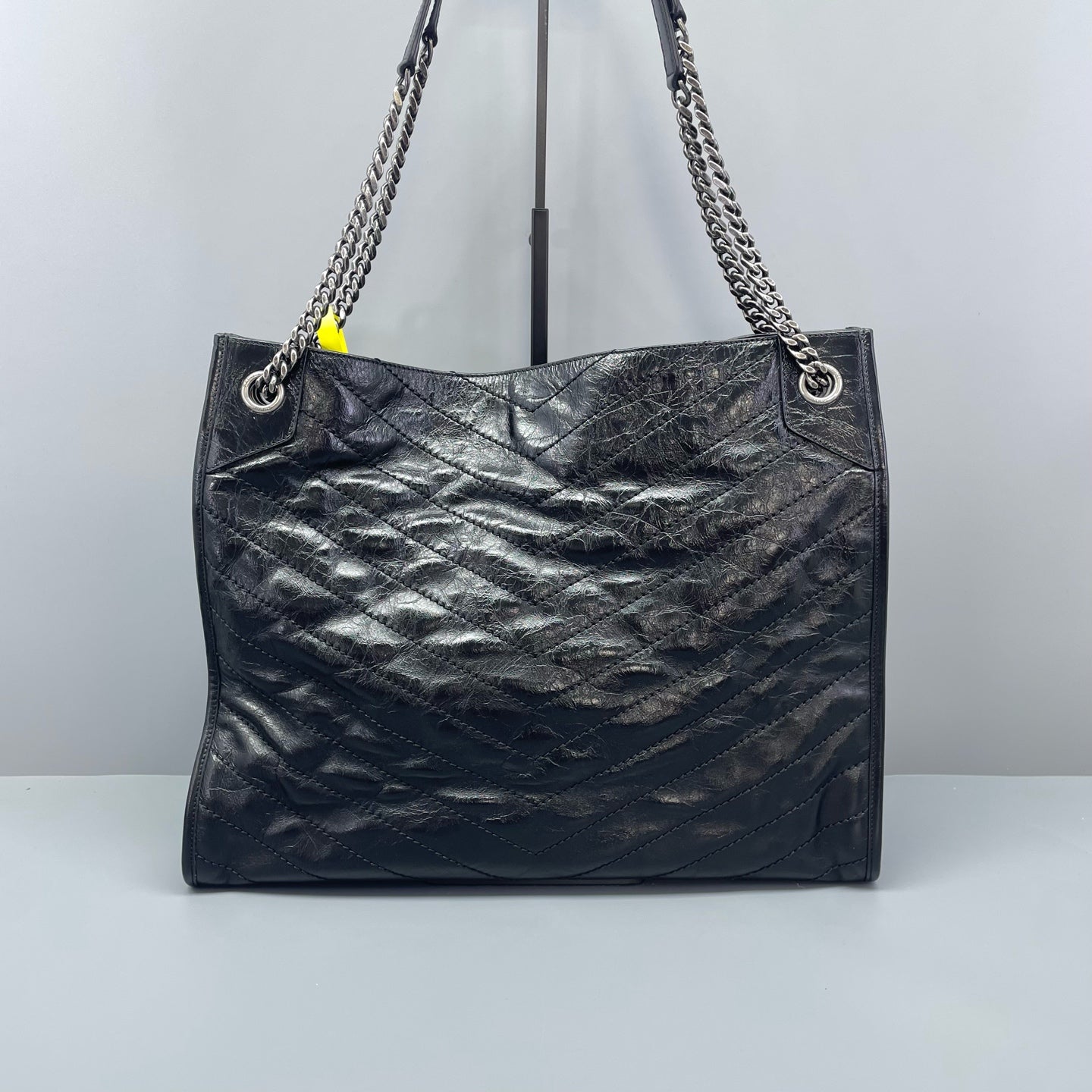 Saint Laurent - Niki Tote - Crinkled vintage leather - Black - (Large)
