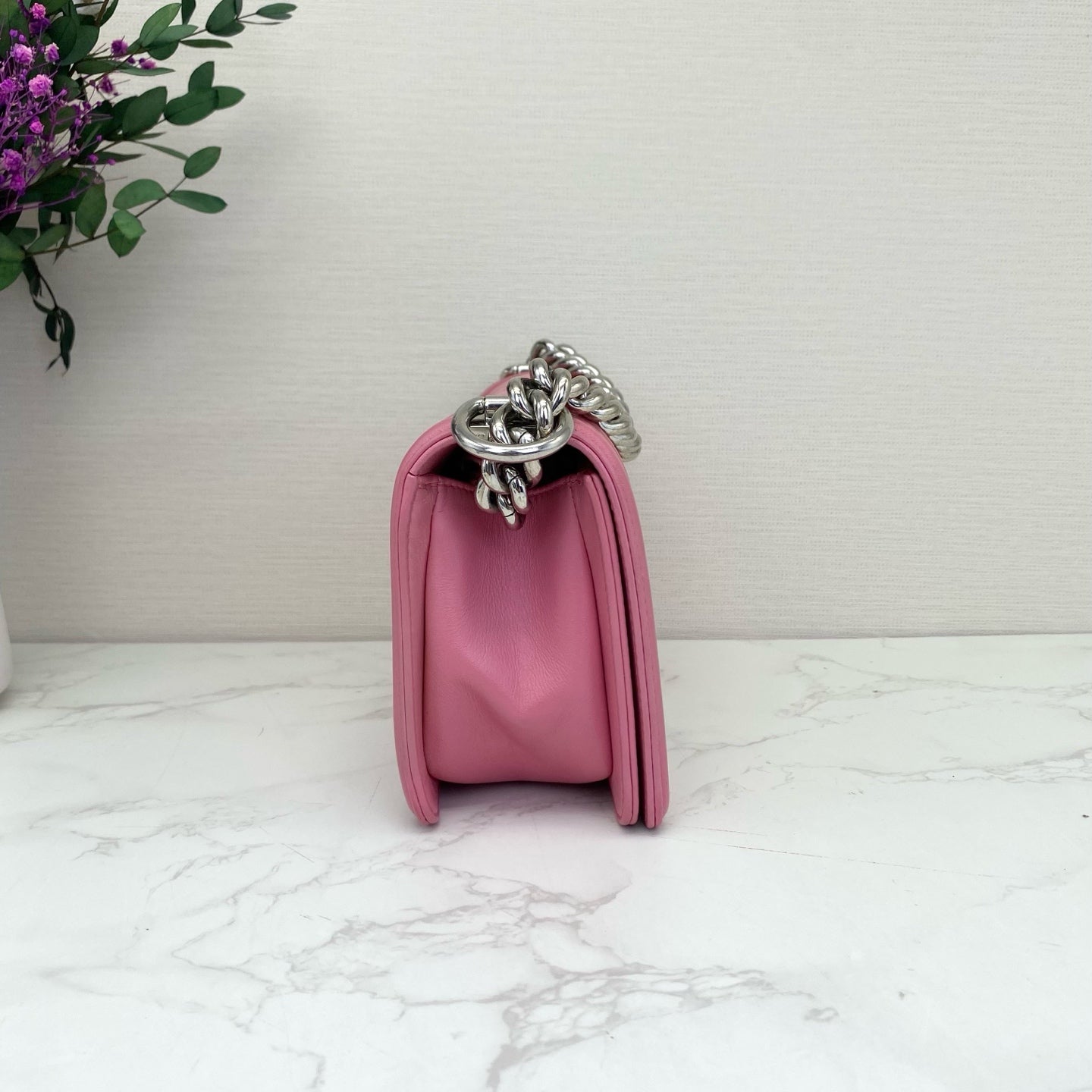 Chanel - Boy Bag Small - Calfskin leather - Pink - (Small)
