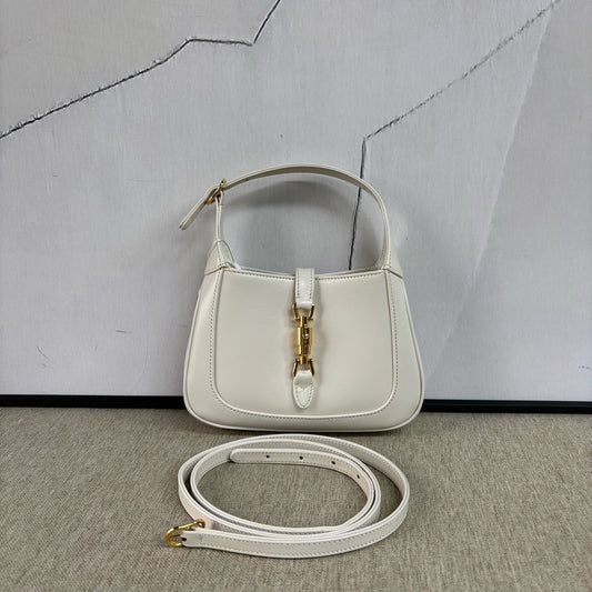 Gucci - Jackie 1961 Mini Shoulder Bag - Smooth leather - Off-white with Gold-Tone Hardware - (mini)