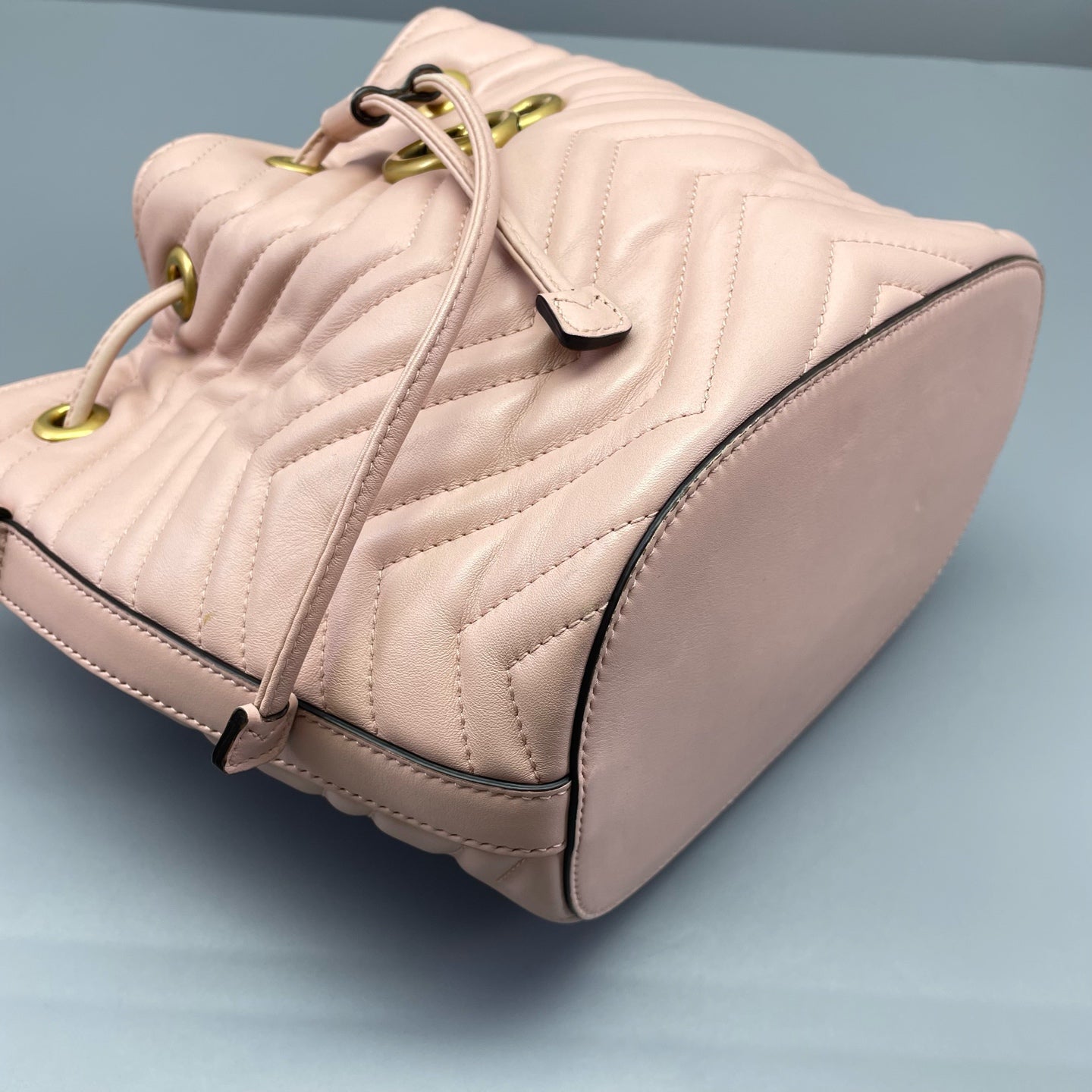 Gucci - GG Marmont Bucket Bag - Leather - Pink - (small)