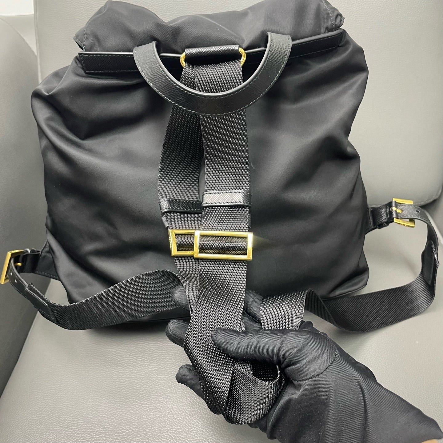 Prada - Nylon Robot Backpack - Nylon with Saffiano Leather accents - Black with Multicolour Accents - (Medium)