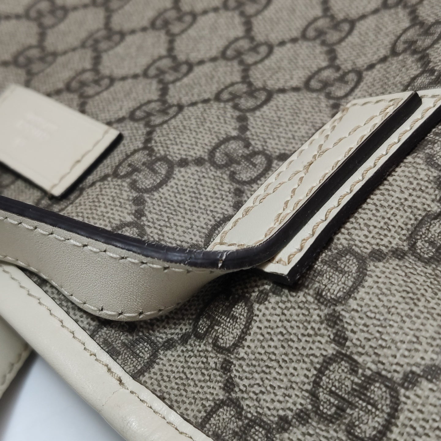 Gucci - GG Supreme Tote Bag - GG Supreme coated canvas with leather trim - Beige - (Medium)