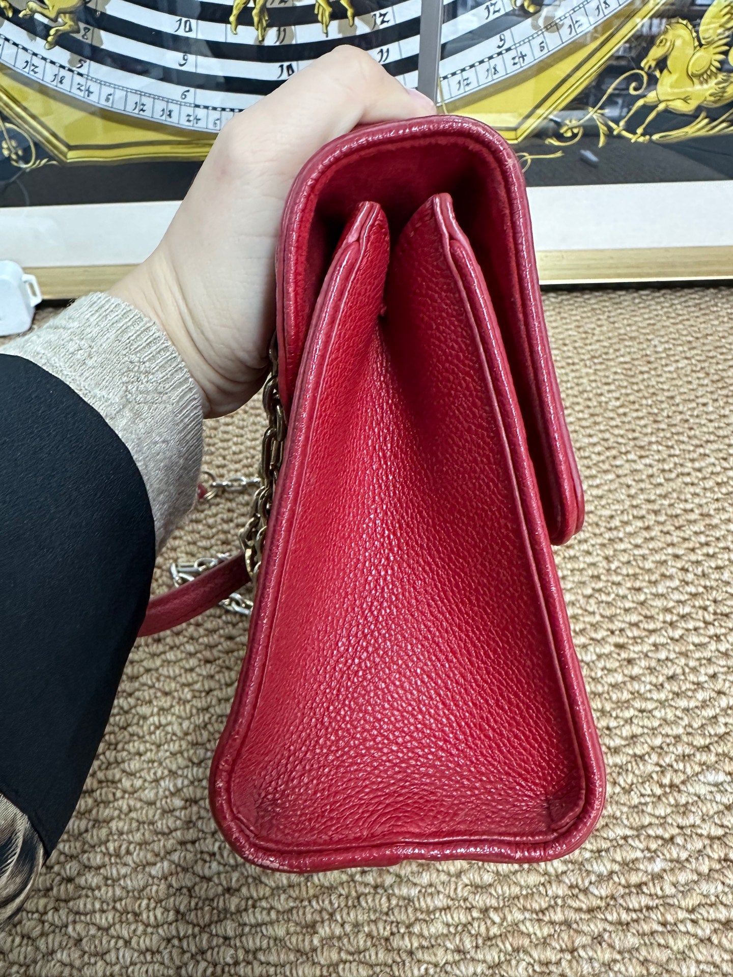 Louis Vuitton - Saint Sulpice - Embossed Monogram Leather - Red - (small)