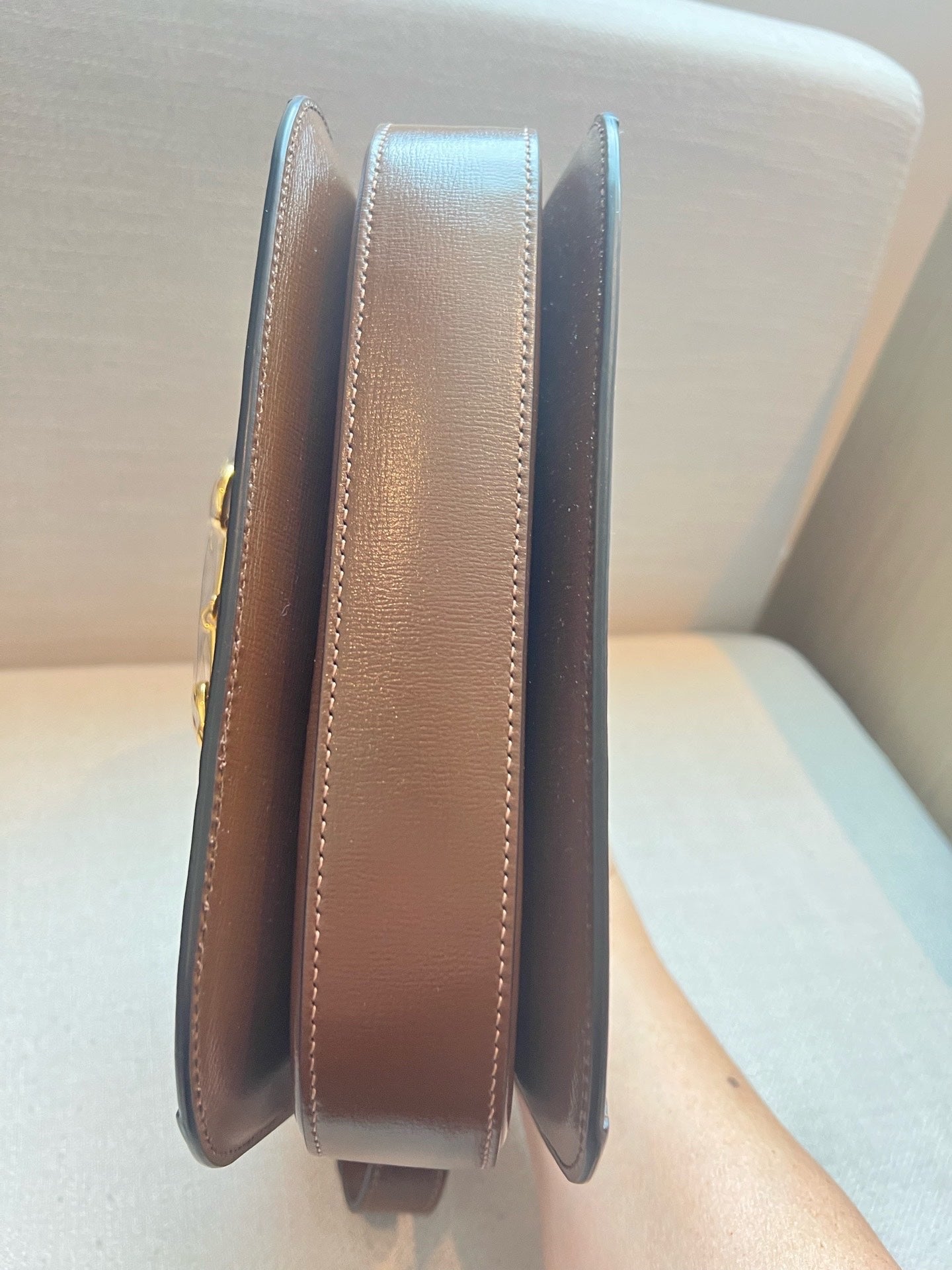 Gucci - 1955 Horsebit Shoulder Bag - GG Supreme canvas with leather trim - Beige and Brown - (Medium)