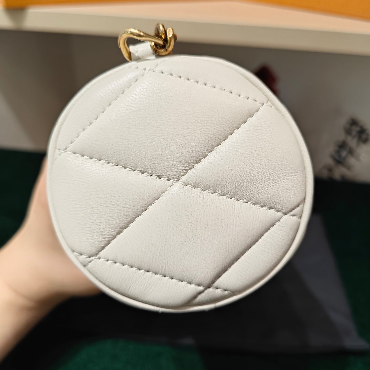 Saint Laurent - Small Cylinder Quilted Shoulder Bag - Leather - White - (mini)