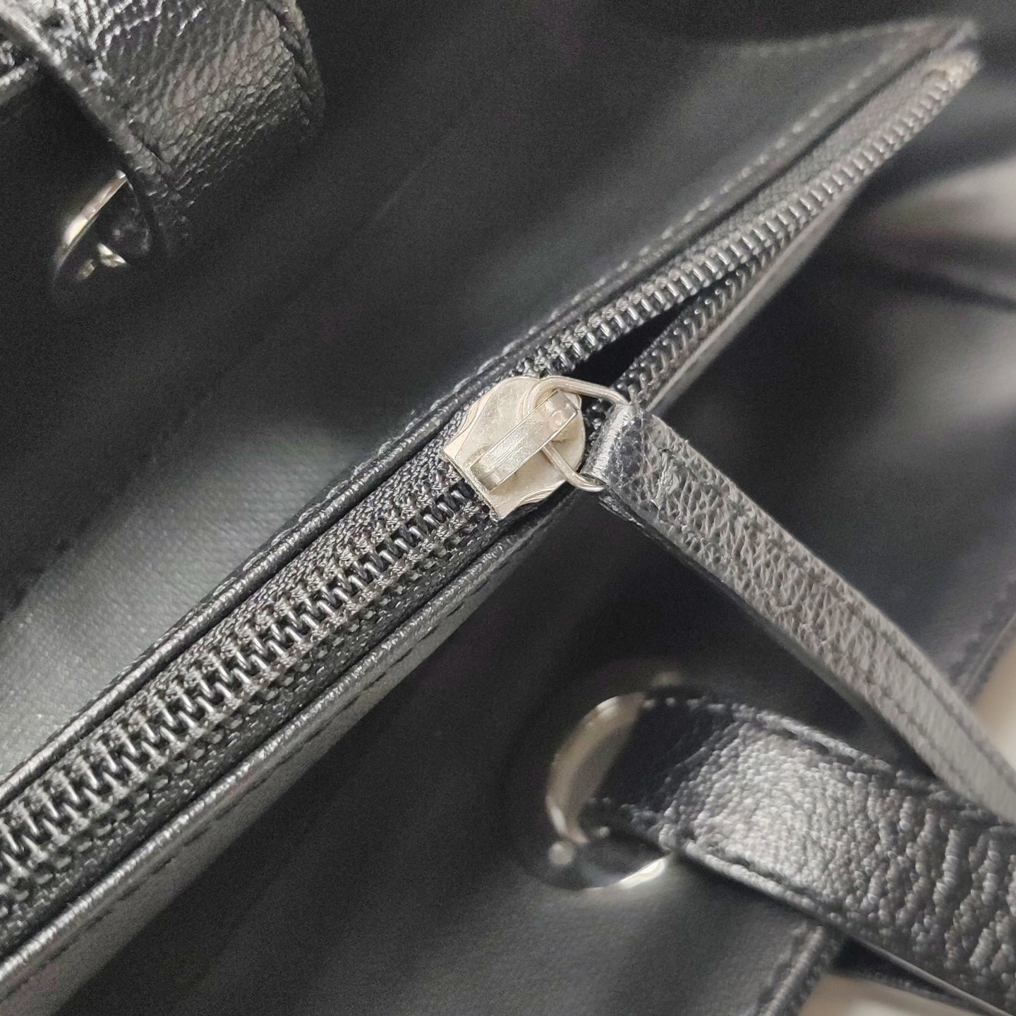 Chanel - Vintage Tote Bag - Quilted leather and canvas - Black - (large)