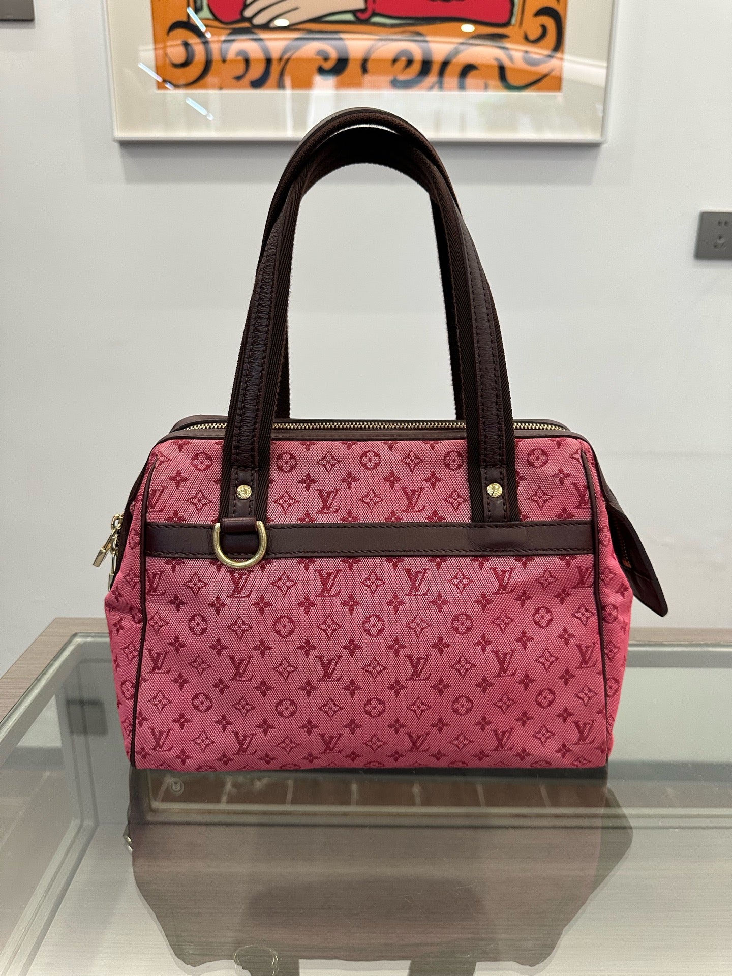 Louis Vuitton - Monogram Denim Boston Bag - Denim - Jeans - Pink - (medium)