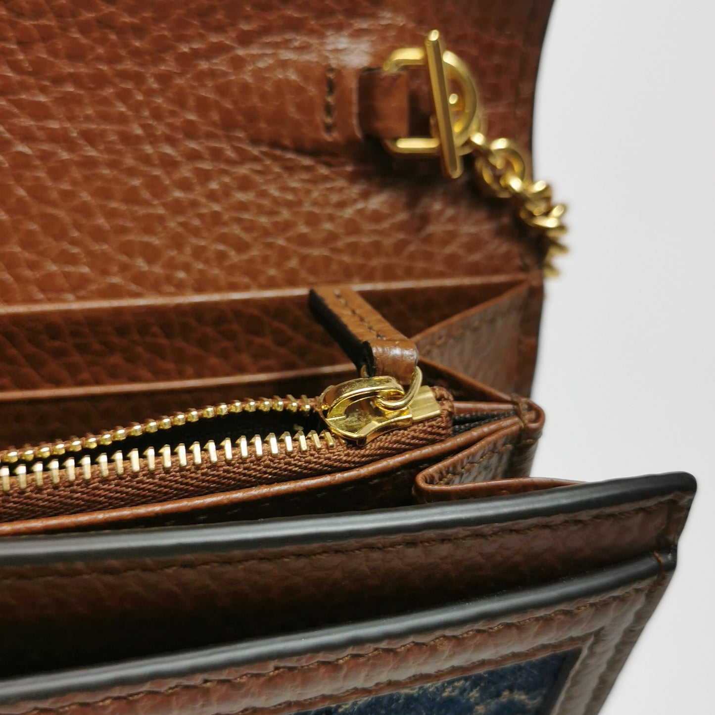 Gucci - Jackie 1961 - Denim with leather trim - Blue - (mini)