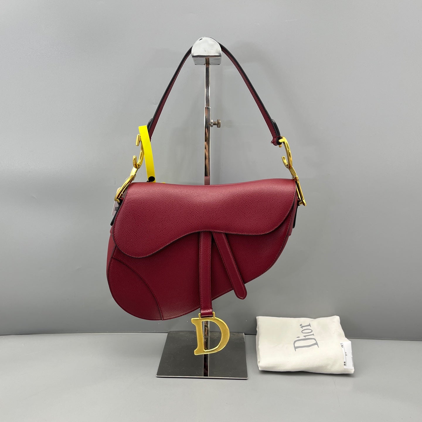 Dior - Saddle Bag - Leather - Burgundy - (medium)