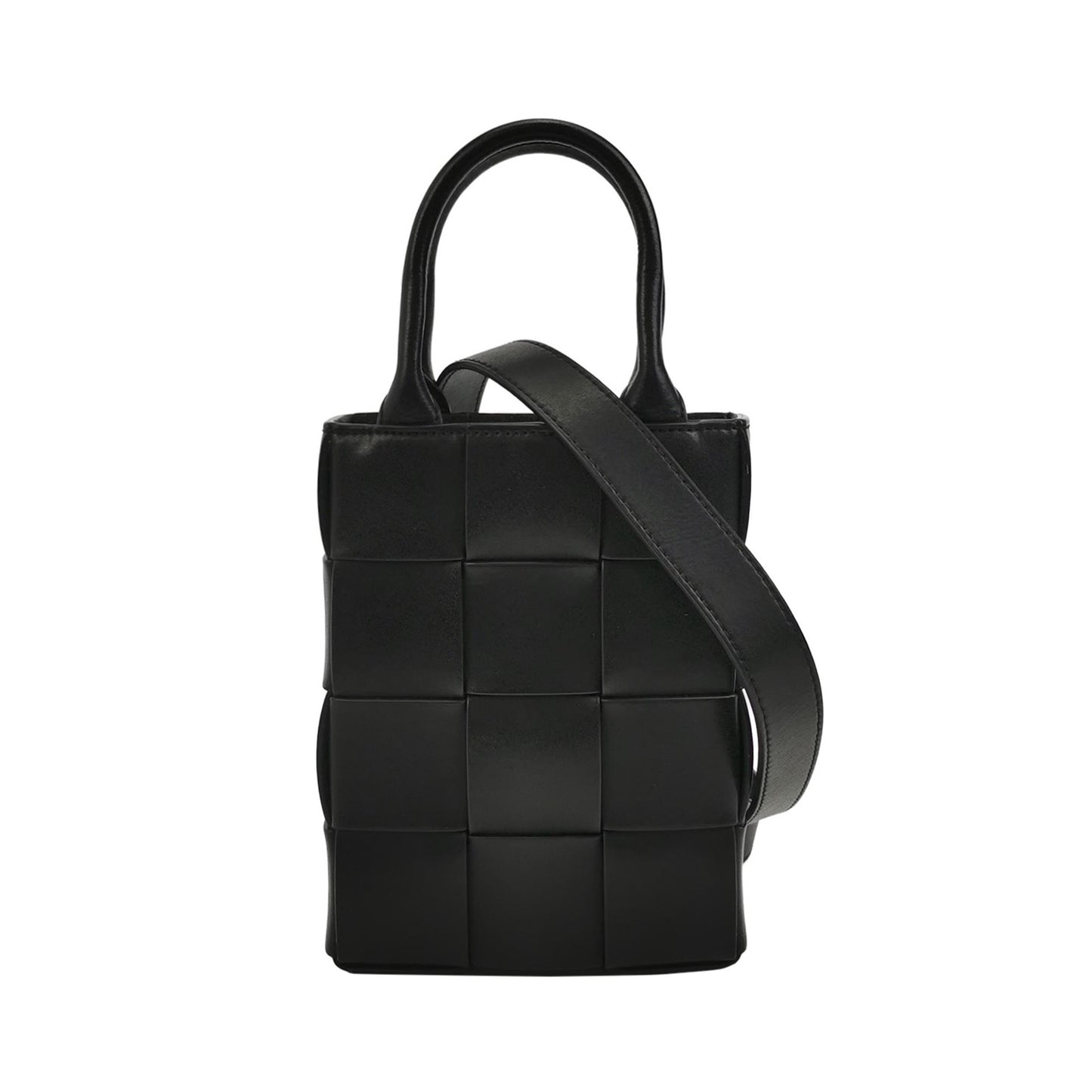 Bottega Veneta - Cassette Tote - Grained calfskin leather - Black - (mini)