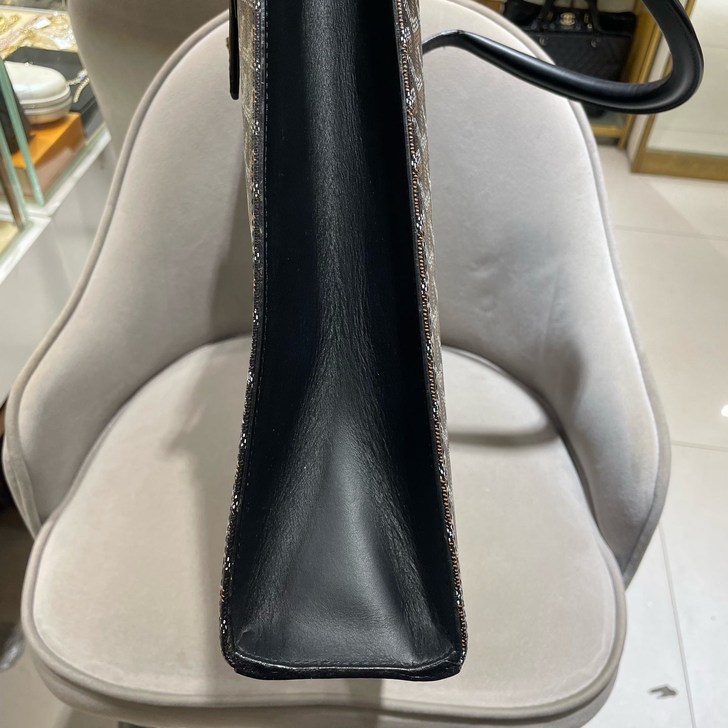 Goyard - Vertical Tote - Goyardine canvas and Leather - Black - (Large)