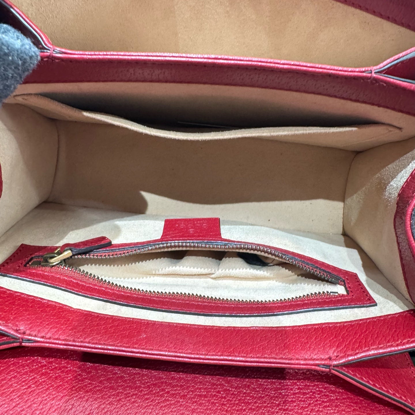 Gucci - Queen Margaret Top Handle Bag - GG Supreme canvas with leather trim - Red - (Small)