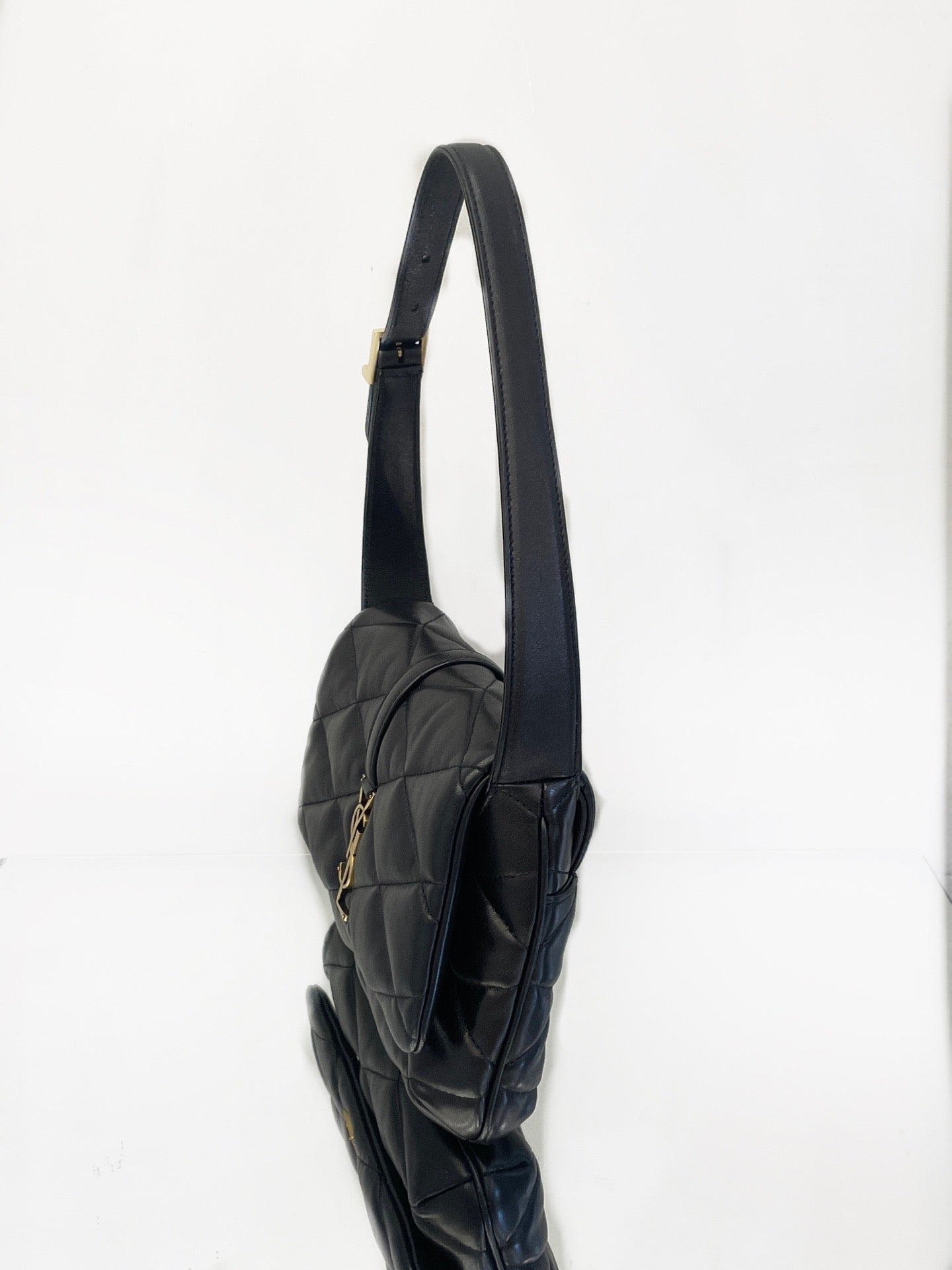 Saint Laurent - LE57 - Lambskin leather - Black - (Small)