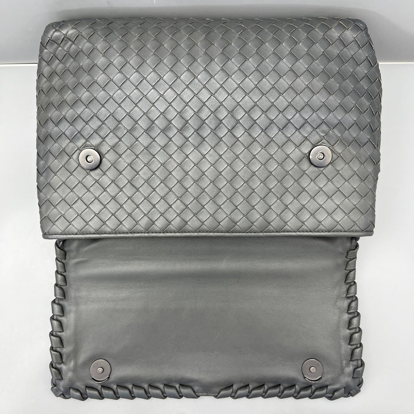 Bottega Veneta - Olympia - Leather - Grey - (medium)
