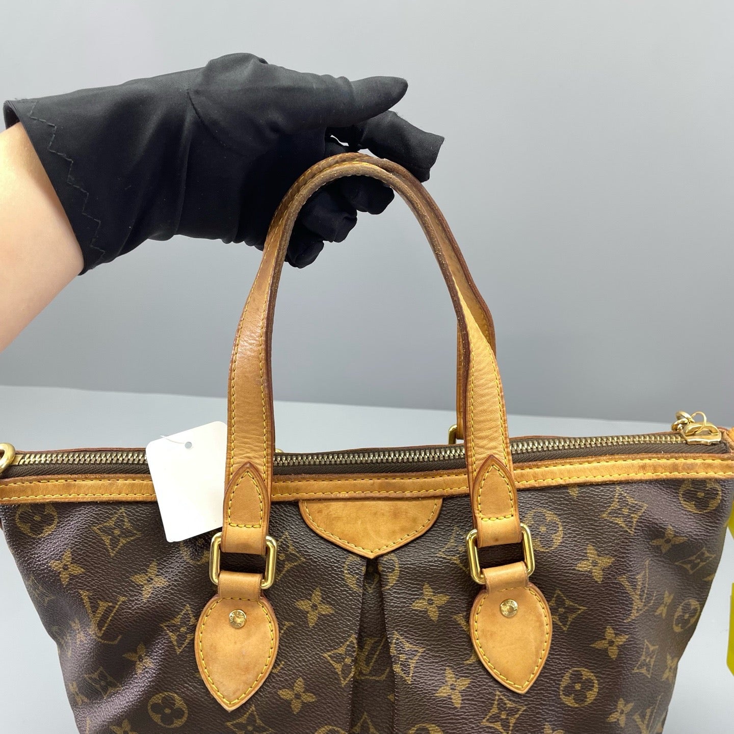 Louis Vuitton - Palermo PM - Monogram canvas with natural cowhide leather trim - Brown - (Small)