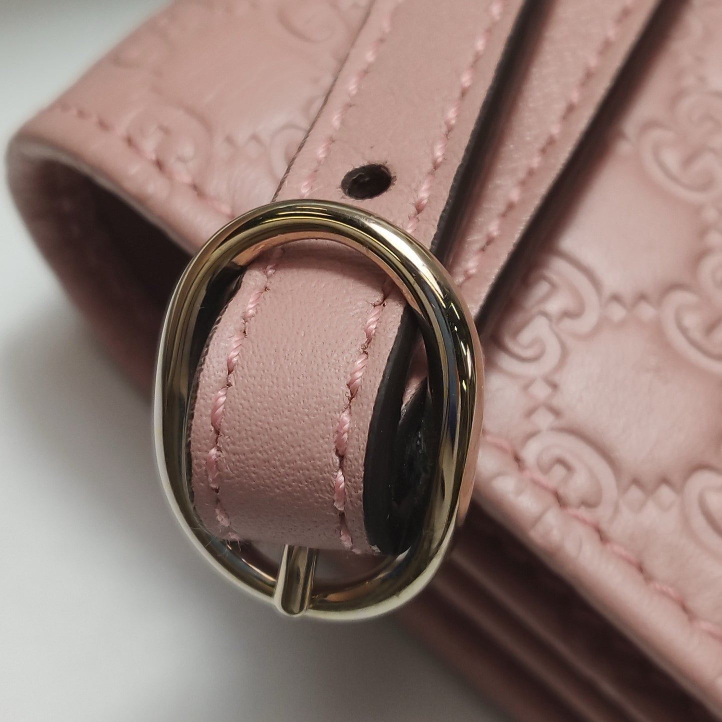 Gucci - Microguccissima Wallet on Chain (WOC) - Leather - Pink - (mini)