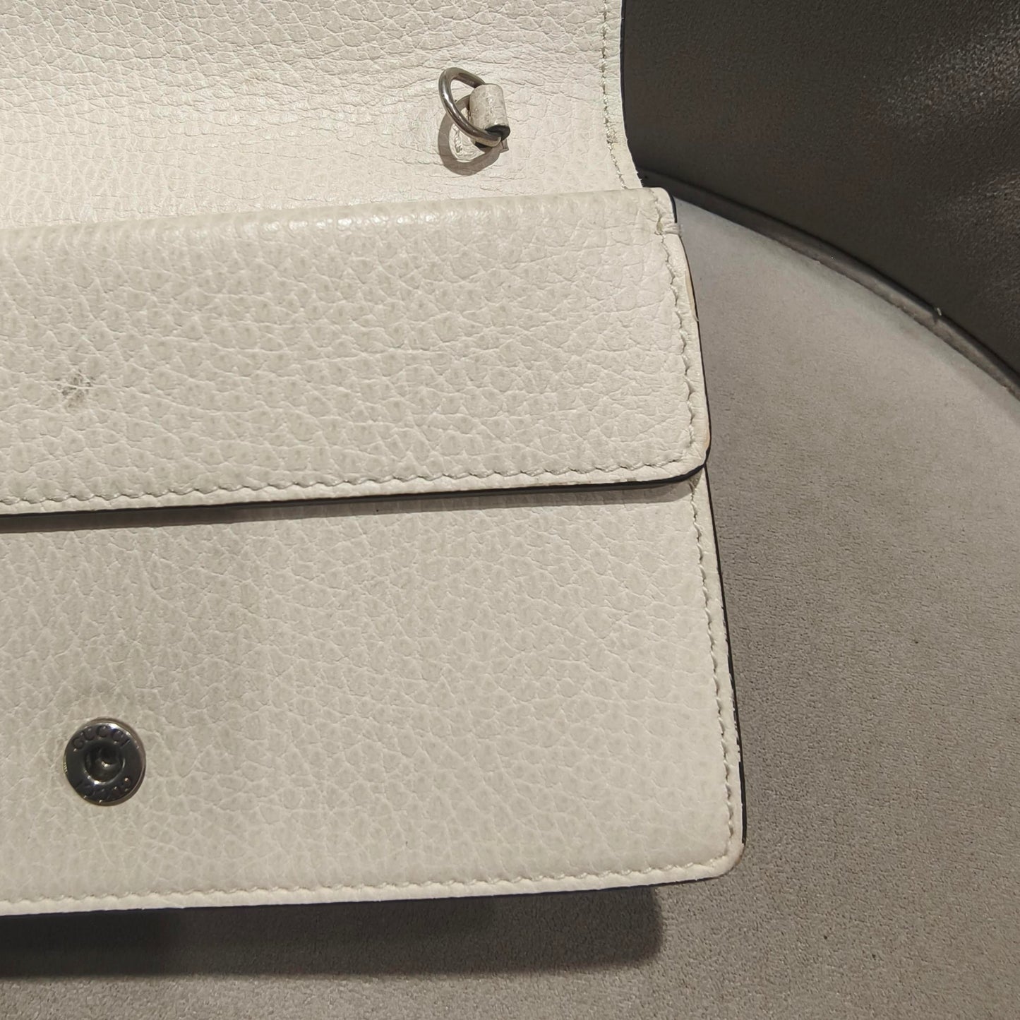 Gucci - Dionysus Super Mini - Grained leather - Off-white - (mini)