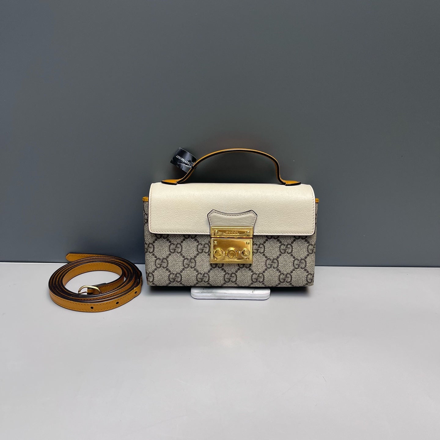 Gucci - Padlock Mini - GG Supreme canvas with leather trim - Multicolour with Gold-Tone Hardware - (mini)