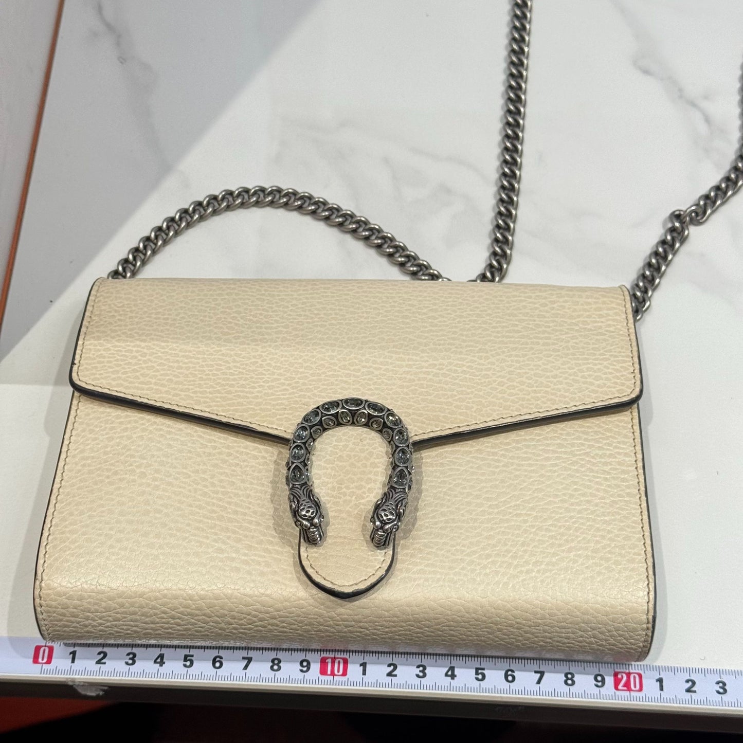 Gucci - Dionysus Wallet on Chain (WOC) - Leather - White - (mini)