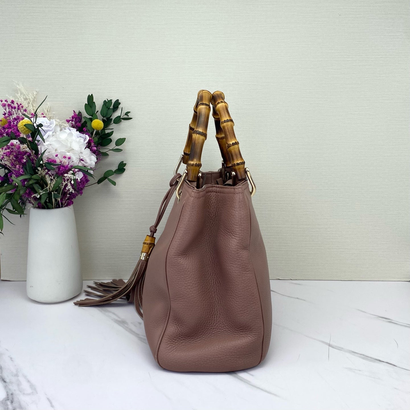 Gucci - Bamboo Shopper Tote - Leather - Pink - (Small)