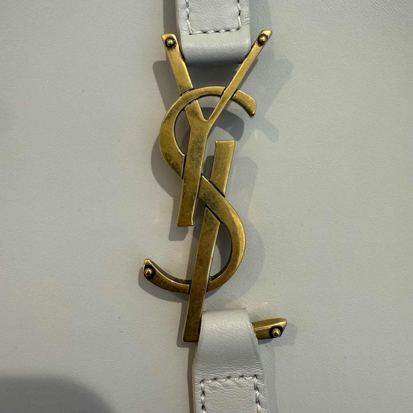 Saint Laurent - LE 5 A 7 Hobo Bag - Leather - White - (small)
