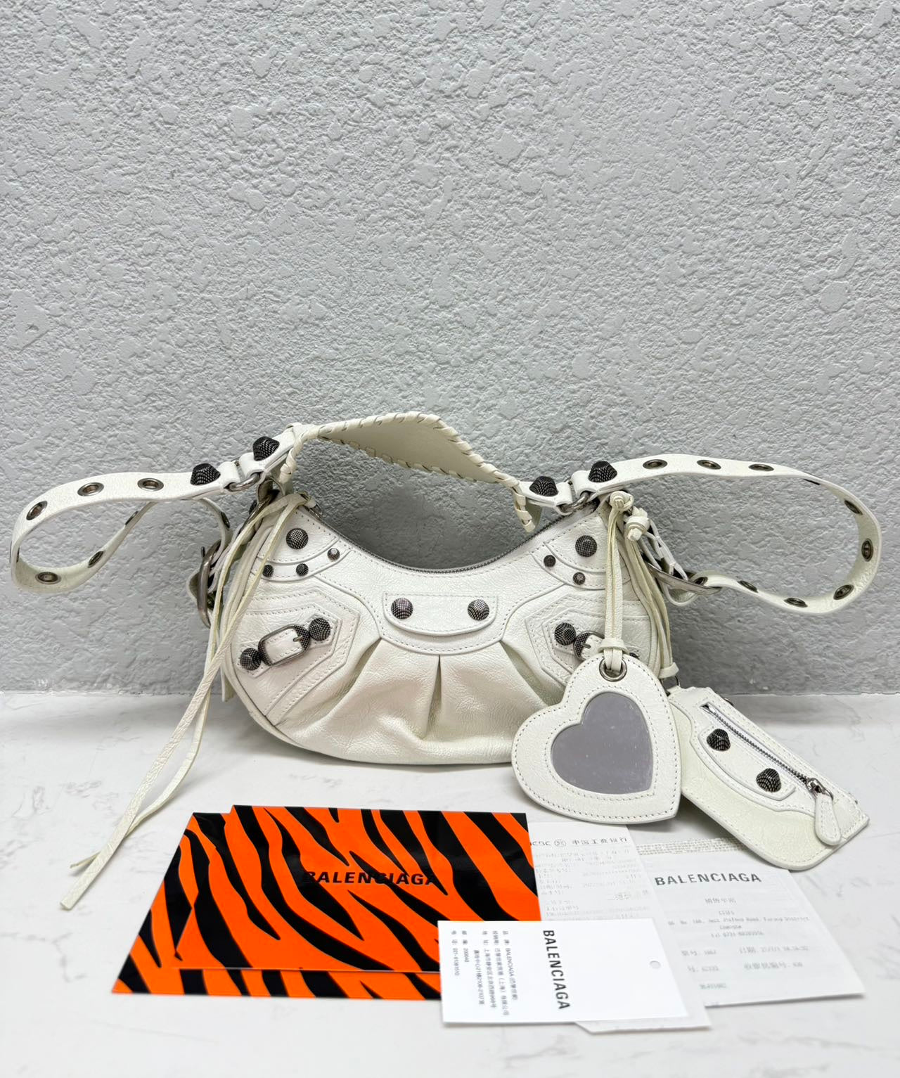 Balenciaga - Le Cagole XS Shoulder Bag - Leather - White - (XS)