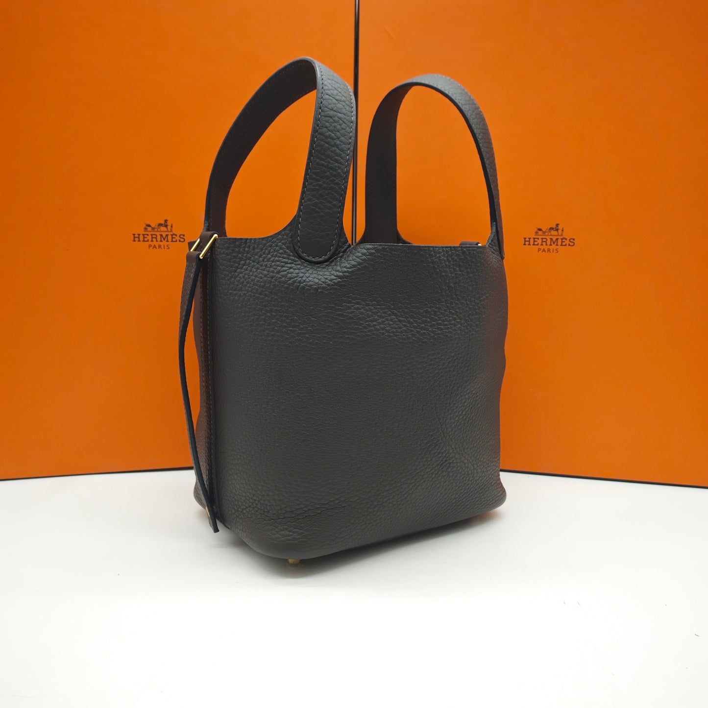 Hermès - Picotin 18 - Taurillon Clemence leather - Brown - (mini)