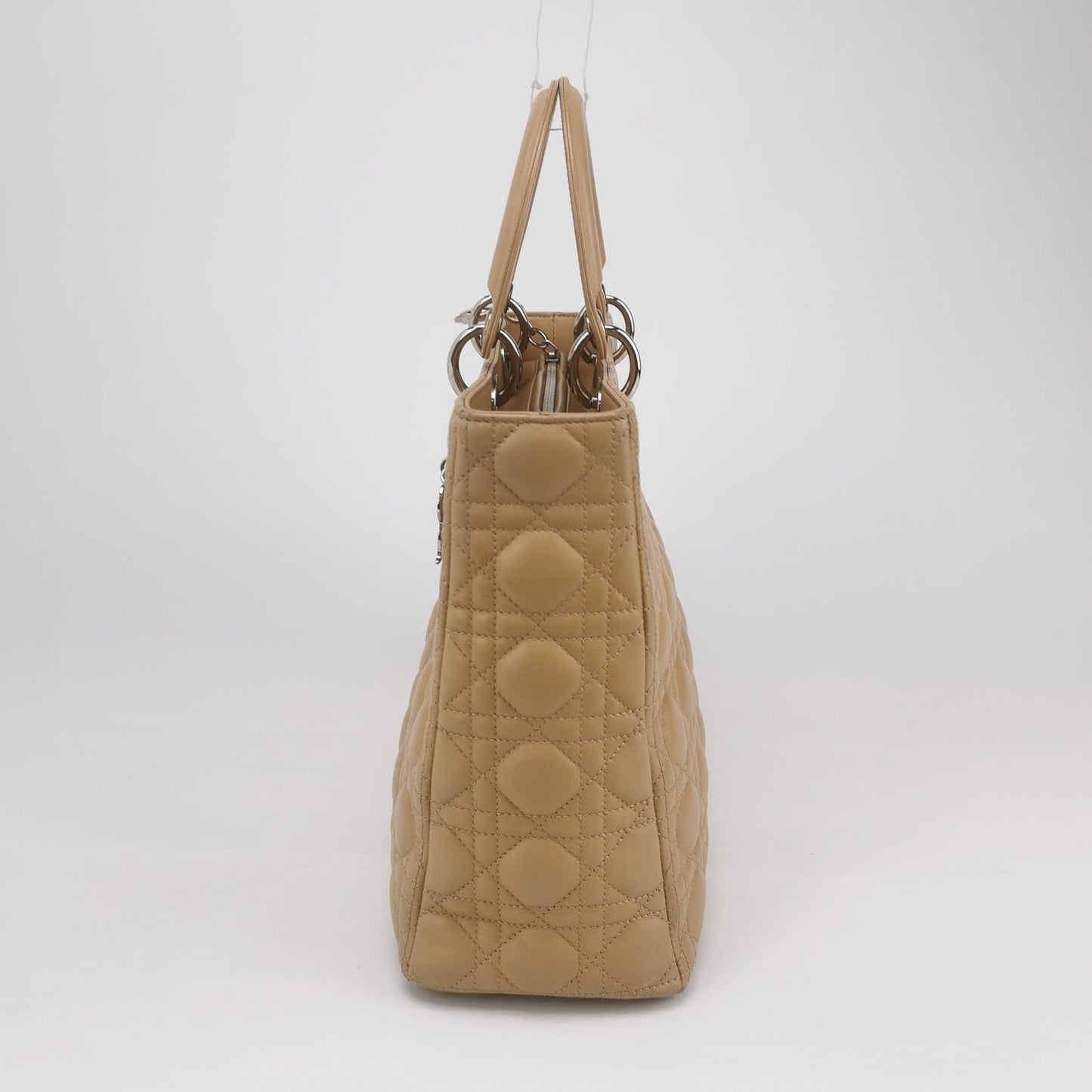 Dior - Lady Dior Tote - Lambskin leather - Beige - (Large)