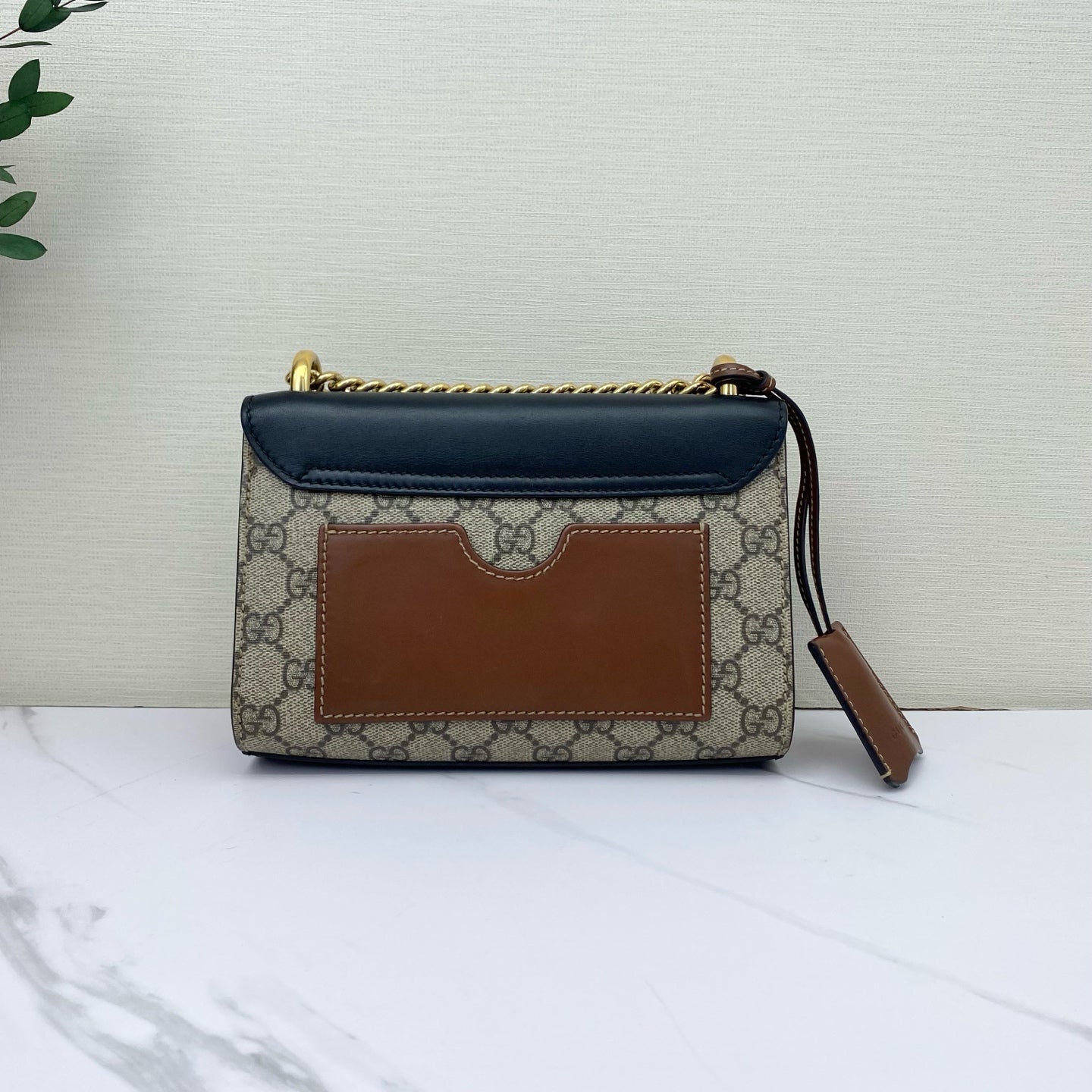 Gucci - Padlock Small Shoulder Bag - GG Supreme canvas with leather trim - Black - (mini)