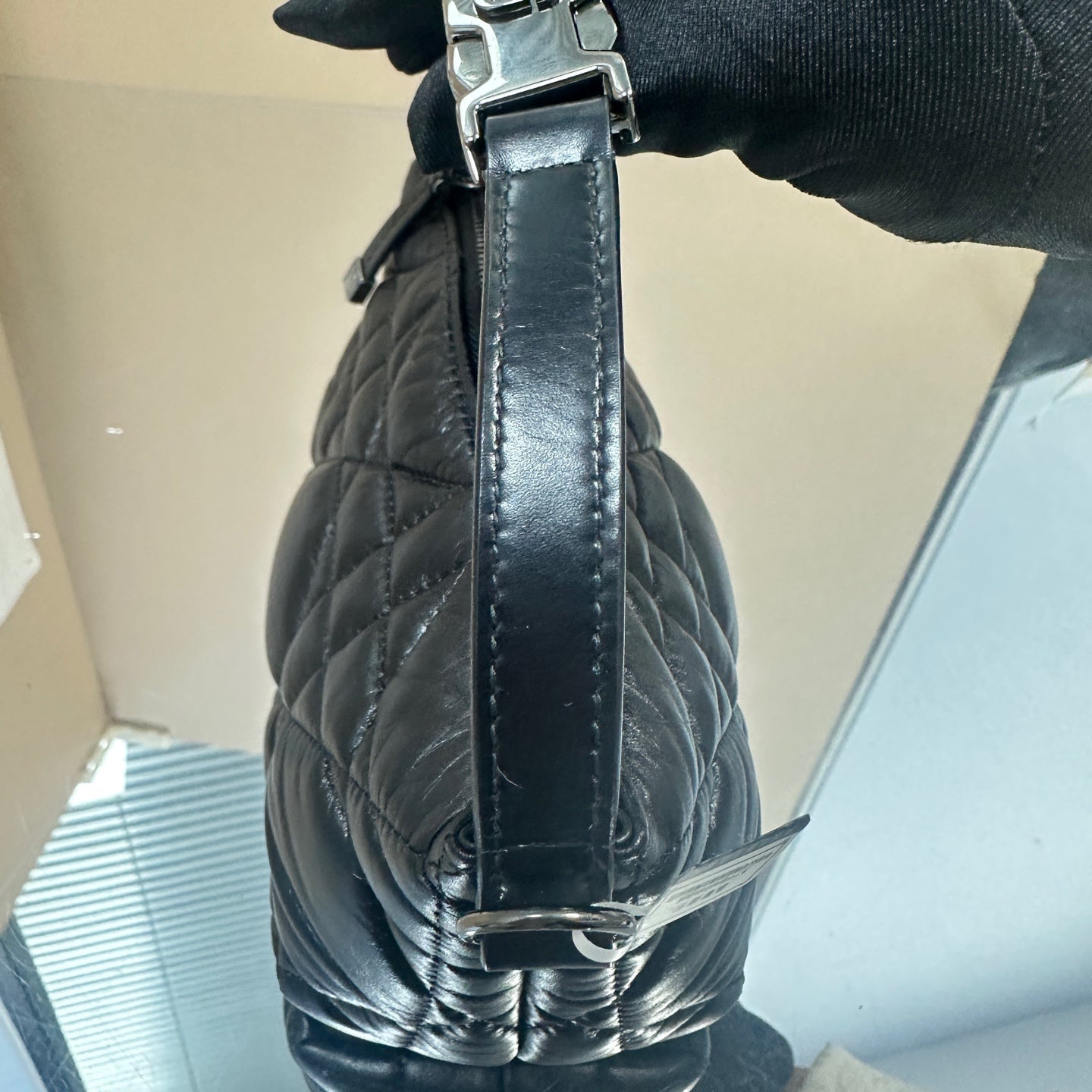Dior - Travel Nomad Small Lunchbox Bag - Lambskin leather - Black - (mini)
