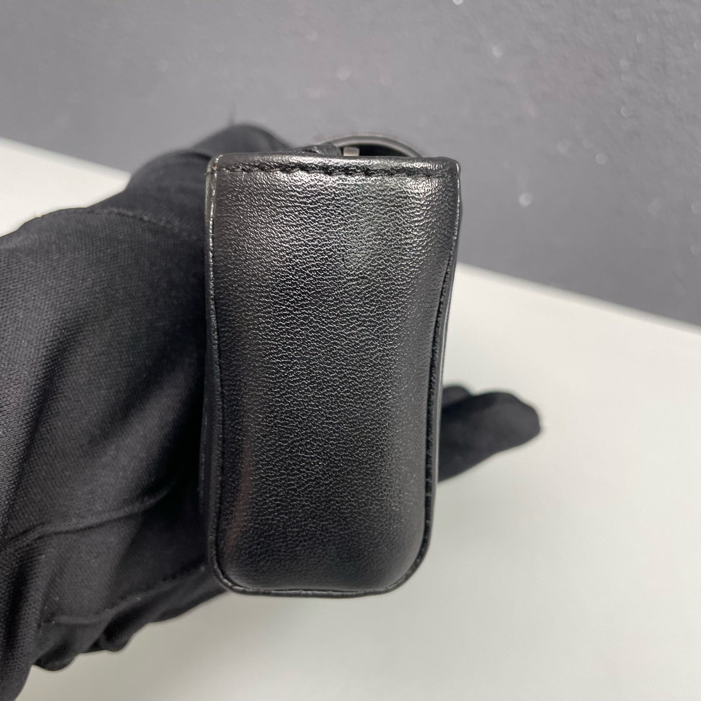 Chanel - Le Boy Three-Layer Wallet - Leather - Black - (mini)