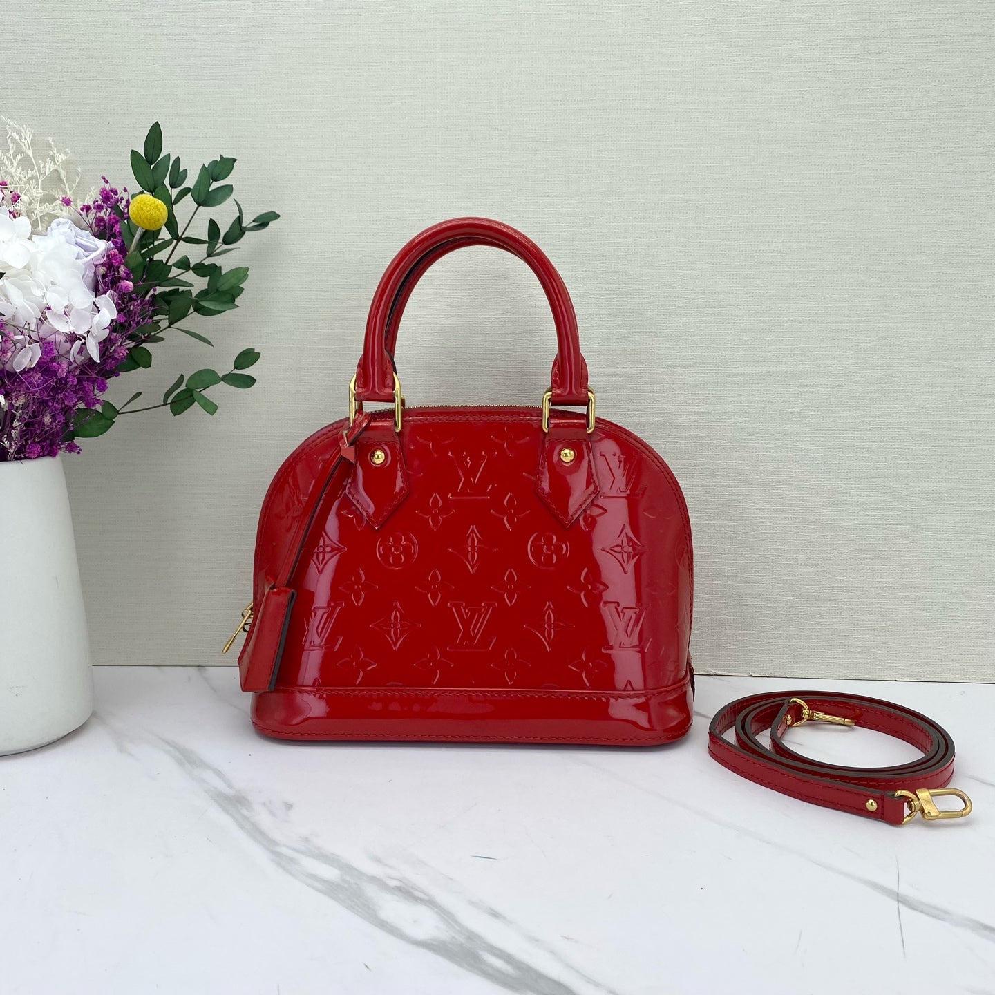Louis Vuitton - Alma BB - Patent leather - Red - (mini)
