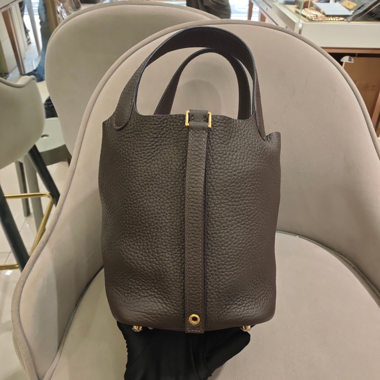 Hermès - Picotin 18 - Taurillon Clemence leather - Brown - (mini)