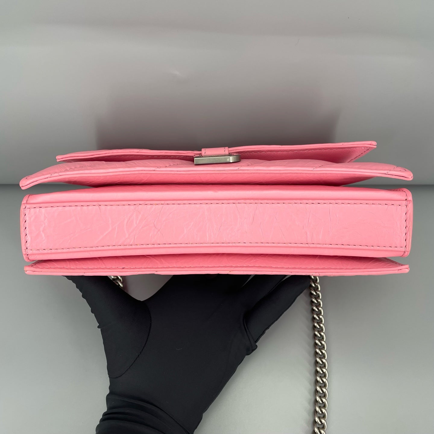 Balenciaga - Hourglass Chain Wallet - Leather - Pink - (mini)