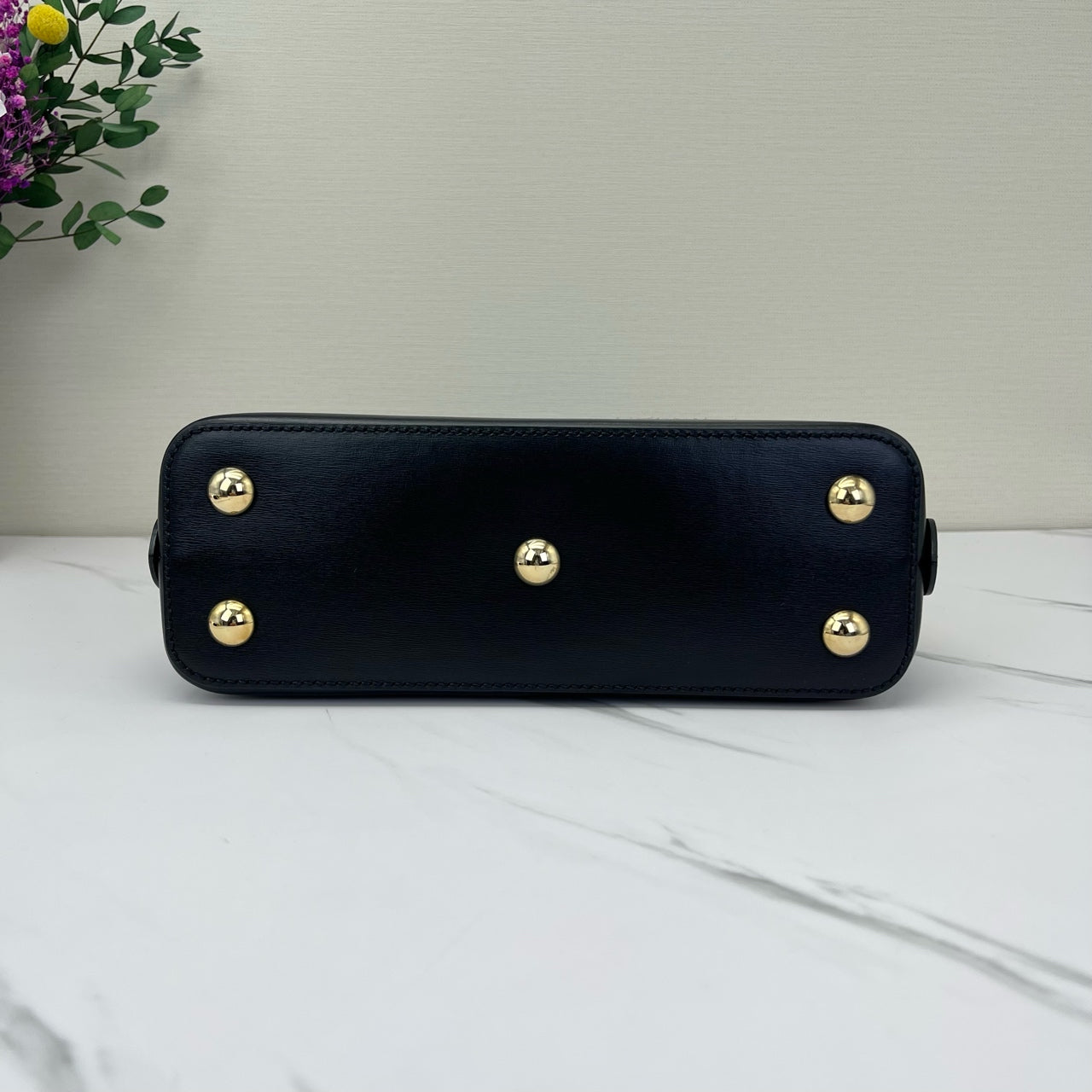 Gucci - 1955 Horsebit Top Handle Bag - Leather - Black - (Small)