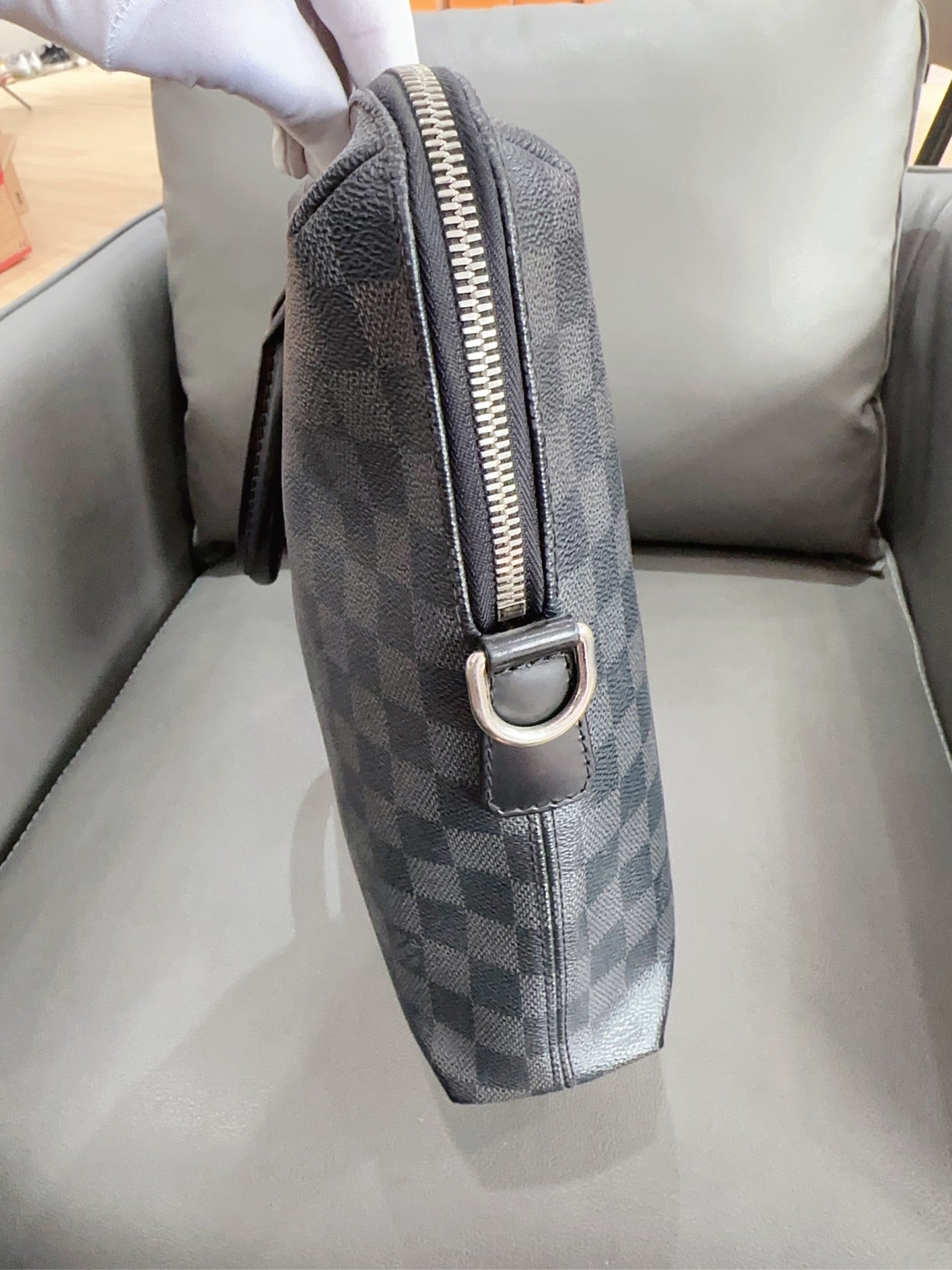 Louis Vuitton - Porte-Documents Voyage - Damier Graphite coated canvas with leather trim - Black - (Medium)