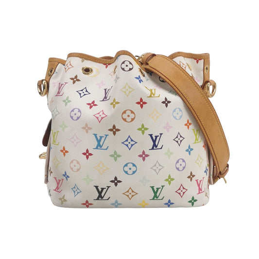 Louis Vuitton - Monogram Multicolore Bucket Bag - Coated canvas with vachetta leather trim - White - (Medium)
